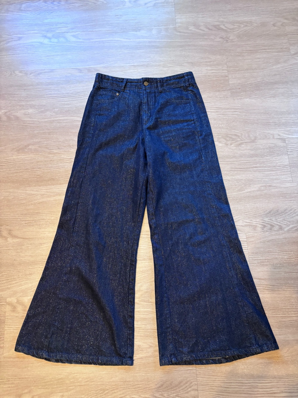Anthropologie Pilcro Women’s 28 (Fits 31)Adi Sparkle Pull On Mid Rise Flare Jean - Picture 3 of 14